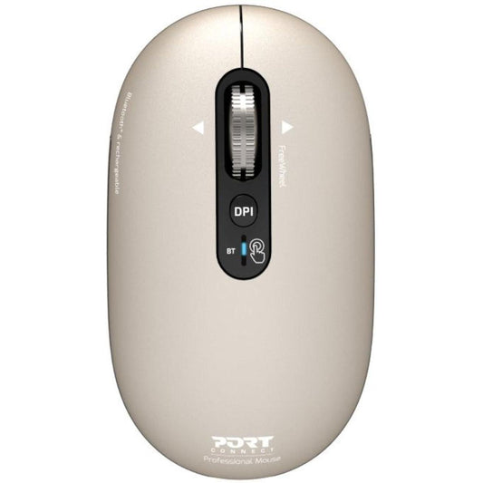 Port Connect PURE MAC Rechargeable Wireless and Bluetooth Mouse - Pearl