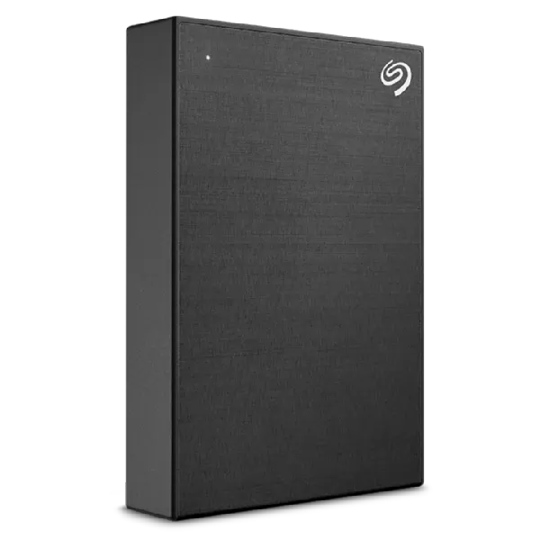 Seagate One Touch 4 TB Portable External HDD – Black offers secure data storage with USB 3.2 Gen 1 and AES-256 Encryption.