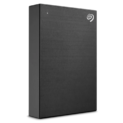 Seagate One Touch 4 TB Portable External HDD – Black offers secure data storage with USB 3.2 Gen 1 and AES-256 Encryption.