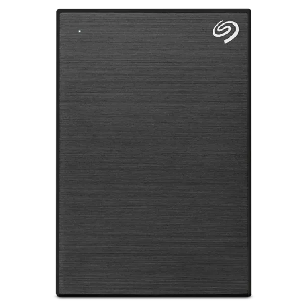 Seagate One Touch 4 TB Portable External HDD – Black with AES-256 Encryption for secure, smart data storage.