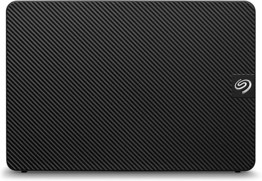 Black Seagate Expansion 28TB External Hard Drive – USB 3.0 Desktop HDD with Rescue Services, STKP28000400
