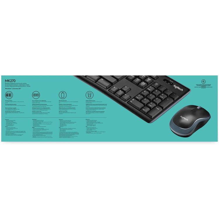 Logitech MK270 wireless keyboard and mouse combo 920-004509