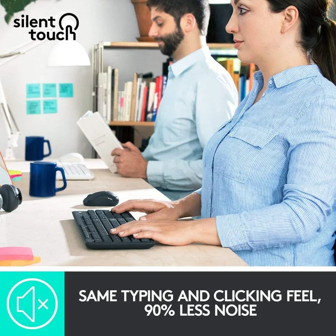 Logitech MK295 Silent Wireless Keyboard and Mouse Combo – Graphite