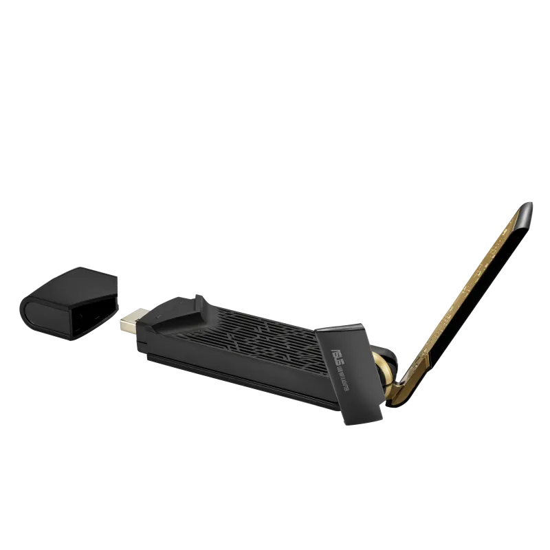 ASUS ROUTER/USB WiFi ADAPTER/AX1800/1201Mbps+574Mbps/Dual band 2.4GHz & 5GHz/MU-MIMO/OFDMA/90IG06H0-MO0R00