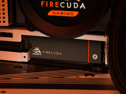 Seagate FireCuda 530 Heatsink, 2TB SSD, M.2 2280 PCIe 4.0 NVMe, Read/Write: 7,300 / 6,900 MB/s