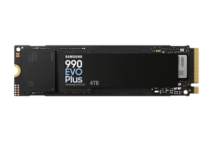 SAMSUNG MZ-V9S4T0BW 990 EVO Plus 4TB NVMe SSD - Read Speed up to 7250 MB/s; Write Speed to up 6300 MB/s; Random Read up to 1 050