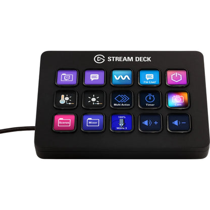 Elgato Stream Deck MK.2 - Tactile Control Interface; 15 Customizable LCD Keys