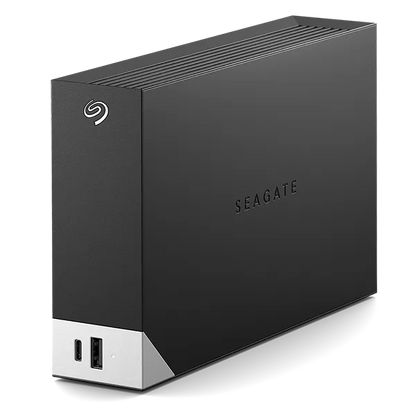 Seagate One Touch 8TB Desktop External Hard Drive with USB-C Hub by Seagate STLC8000400 with backup software