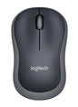 Logitech Wireless Mouse M185 (Black & Swift Grey) Nano USB receiver 3 buttons optical tracking with wheel 10m range 12-month bat