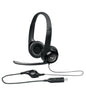 981-000406 - Logitech Headset H390 Black USB-A Stereo Internet headset adjustable headband Noise cancelling rotating microphone