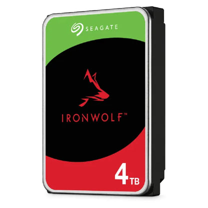 Seagate IronWolf 4TB NAS Internal Hard Drive – 3.5" SATA III, 5400RPM, CMR, 256MB Cache, 24/7 Use