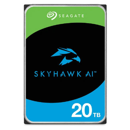 Seagate Skyhawk AI ST20000VE003 20TB 3.5'' HDD Surveillance Drives; SATA 6GB/s Interface; 512MB Cache; RPM: 7200; 512e; 5 Year l