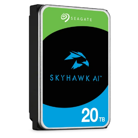 Seagate Skyhawk AI ST20000VE003 20TB 3.5'' HDD Surveillance Drives; SATA 6GB/s Interface; 512MB Cache; RPM: 7200; 512e; 5 Year l