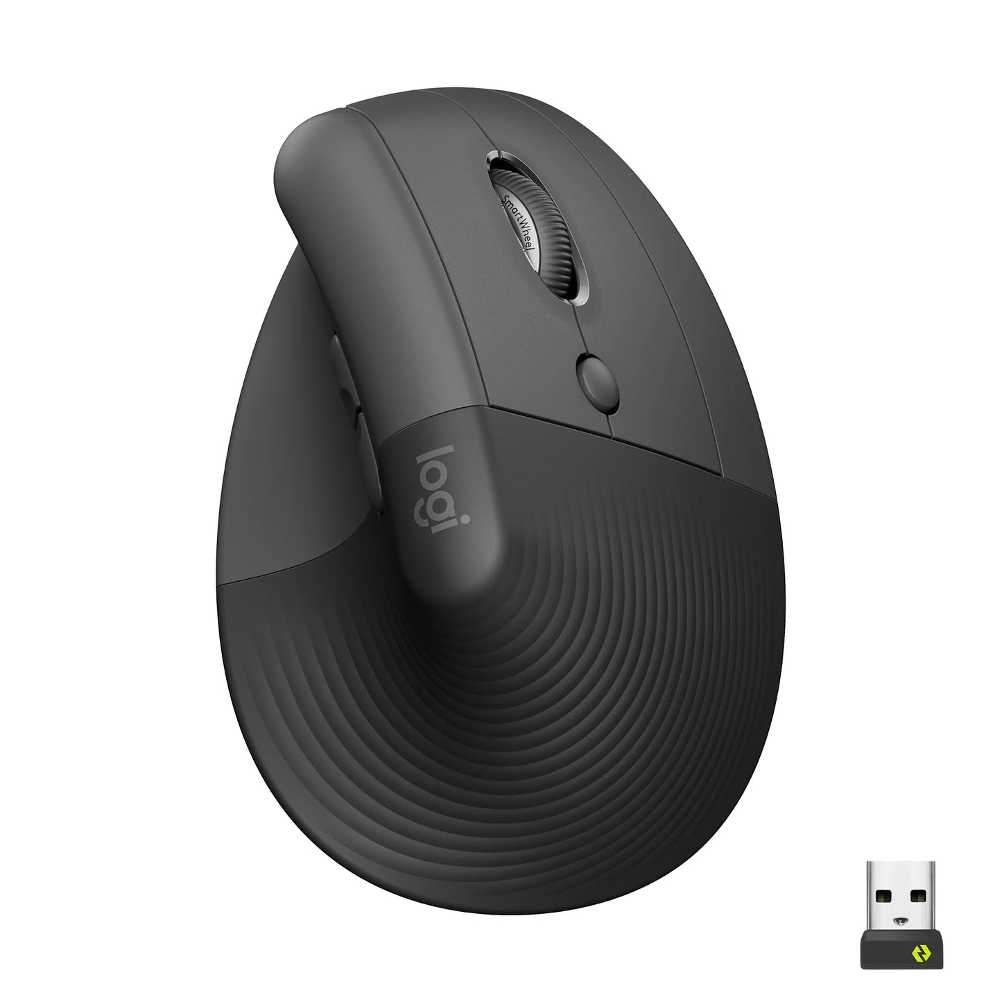 LOGI LIFT 910-006473  Vertical Ergonomic Mouse - GRAPHITE / BLACK - 2.4GHZ/BT - N/A - EMEA-914 - ON+OFFLINE;B2C.