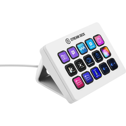 Elgato Stream Deck MK.2 - Tactile Control Interface; 15 Customizable LCD Keys - White