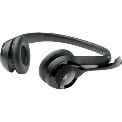 Logitech H390 headset controls and microphone detail 981-000406