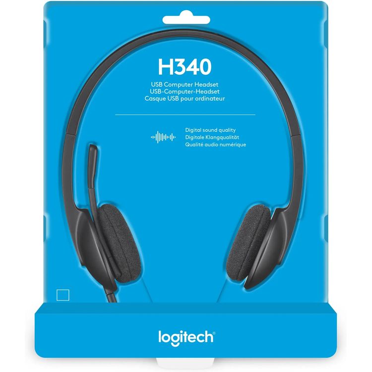Logitech H340 USB headset detail 981-000475