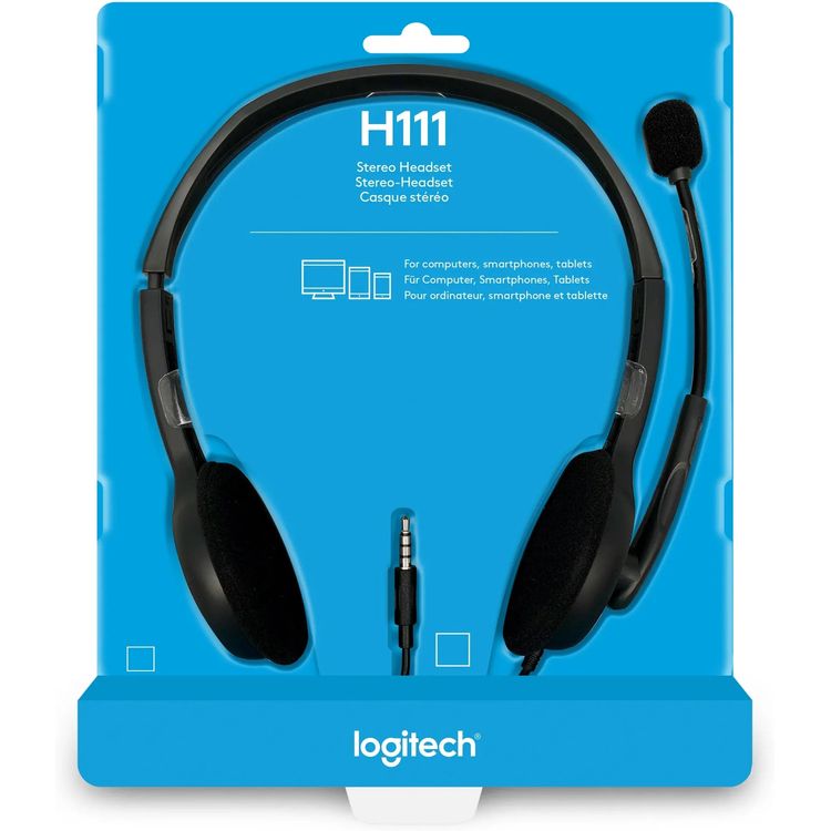 Logitech H111 headset microphone detail 981-000593