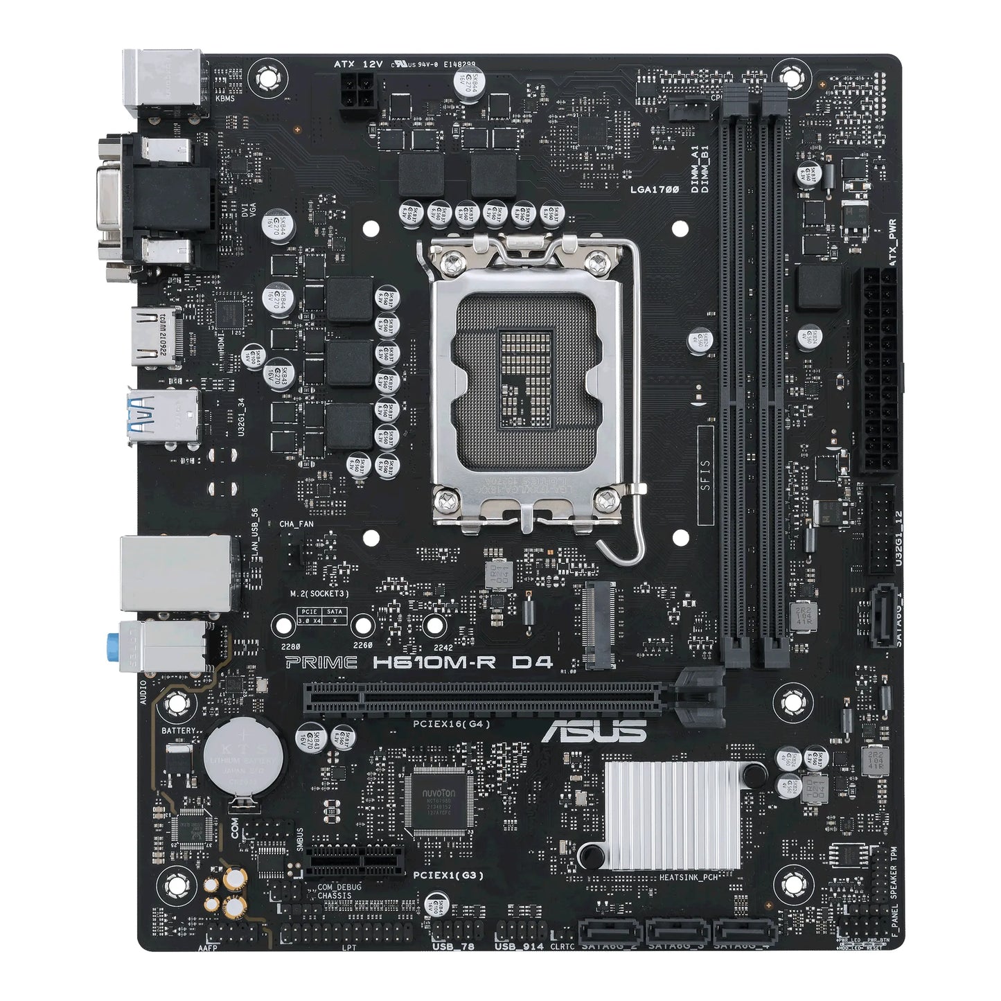 ASUS Motherboard/LGA1700/12/13/14Gen/DDR4/1xM.2/4xSATA/1xPCIe4x16/1xPCIe3x1/ D-Sub/HDMI/DVI/PS2/4xUSB