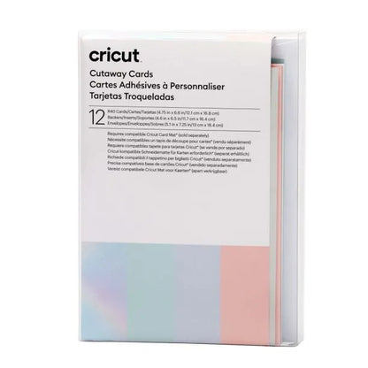 2009483 - Cricut Cut-Away Cards Pastel R40 12.1x16.8cm 12-Pack