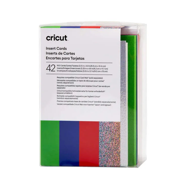 2009467 - Cricut Insert Cards Rainbow R10 8.9x12.4cm 42-Pack
