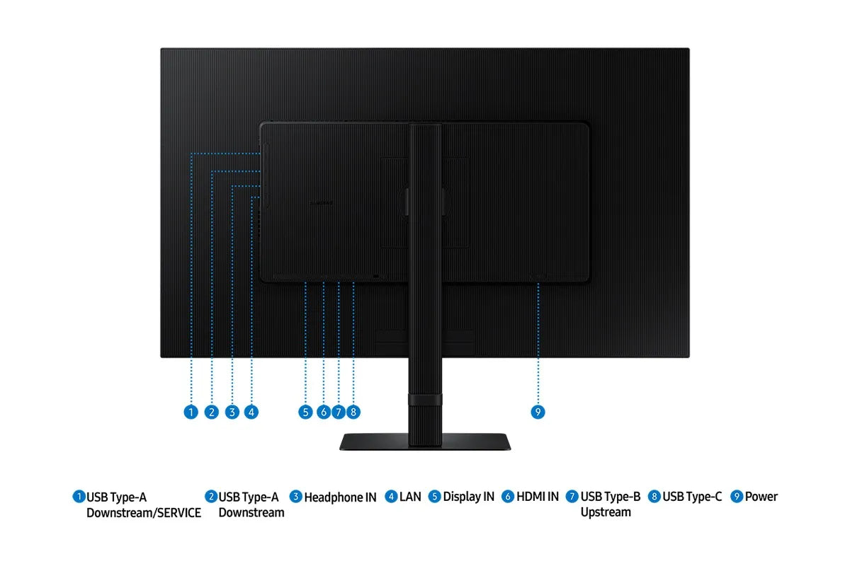 Samsung LS32D800UA 32'' ViewFinity UHD Monitor - 3840X2160; 60Hz; 3000:1; 5ms; 1xHDMI; 1xUSB-C Charging Power; 1xEthernet; 1xD
