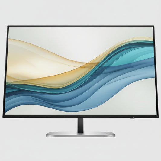 HP Series 5 Pro 524pn 24-inch WUXGA monitor front view with silver and black finish.

