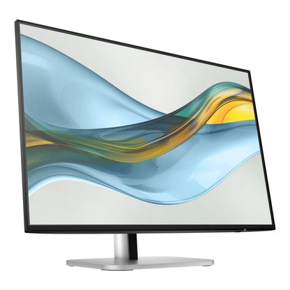 HP 524pn monitor rear view with connectivity ports and VESA mount pattern.

