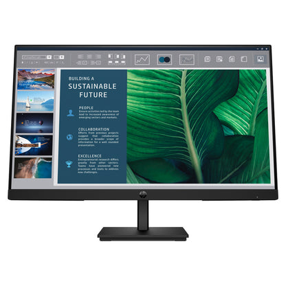HP Series 3 Pro 324pv 9U5C1AS 23.8-inch black FHD monitor – front view with stand