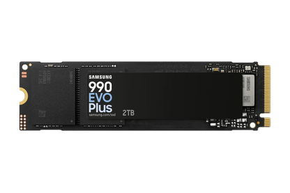 SAMSUNG MZ-V9S2T0BW 990 EVO Plus 2TB NVMe SSD - Read Speed up to 7250 MB/s; Write Speed to up 6300 MB/s; Random Read up to 1 000
