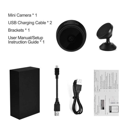 The camera with a MicroSD card inserted into its side slot.

