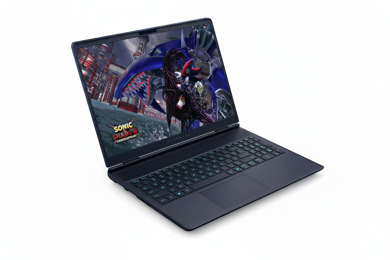 Alienware 16X Aurora RTX 5060 laptop with RGB keyboard