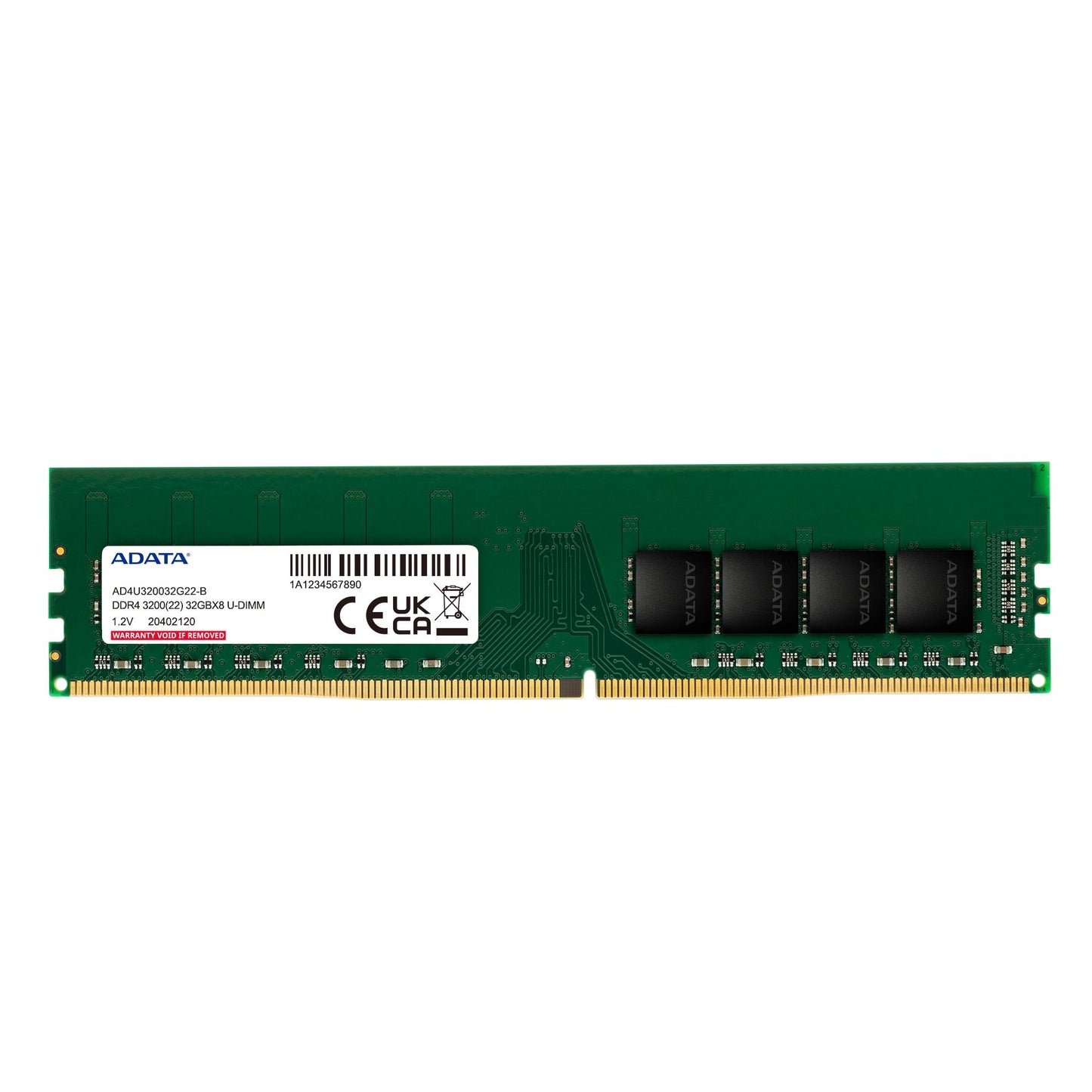 ADATA RAM module on a white background