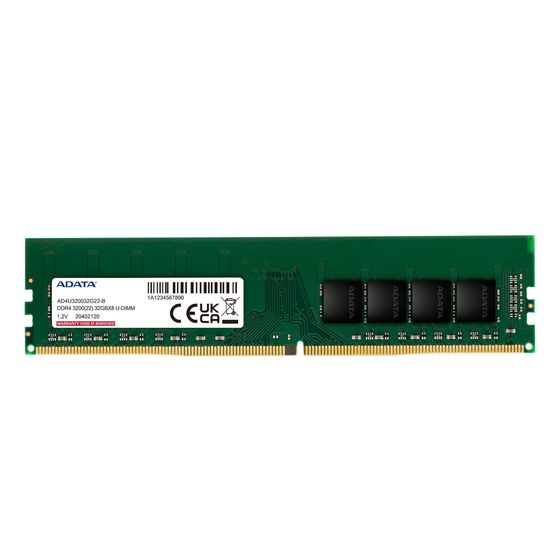 ADATA RAM module on a white background