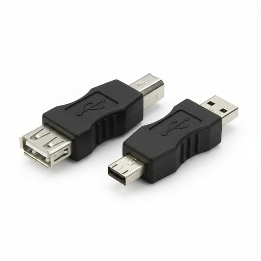 M-Link USB Type-B male to Type-A female adapter front view