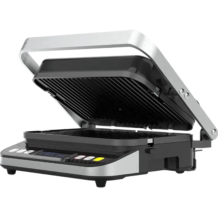 Aeno EG1 2000W Electric Grill Side View on a white background