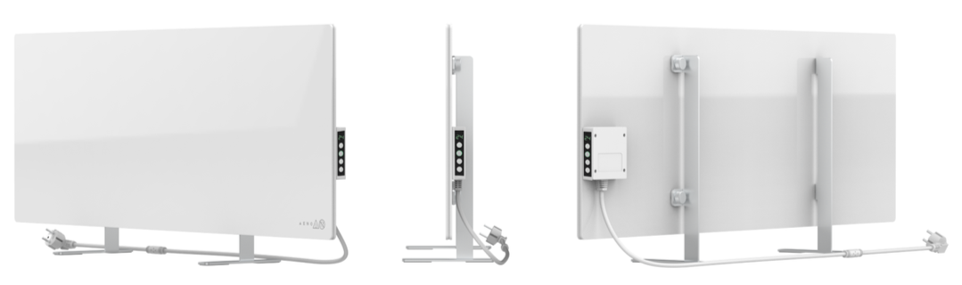 HEATER: ECO SMART TEMP GLASS 700W WHITE