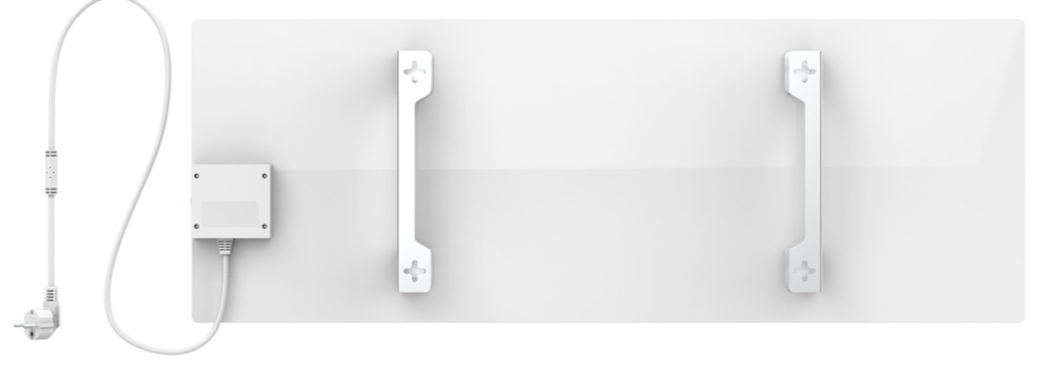 HEATER: ECO SMART TEMP GLASS 700W WHITE