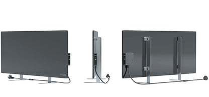 AENO Premium Eco Smart Heater in sleek design, perfect for personal heating at desks, beds, and couches.