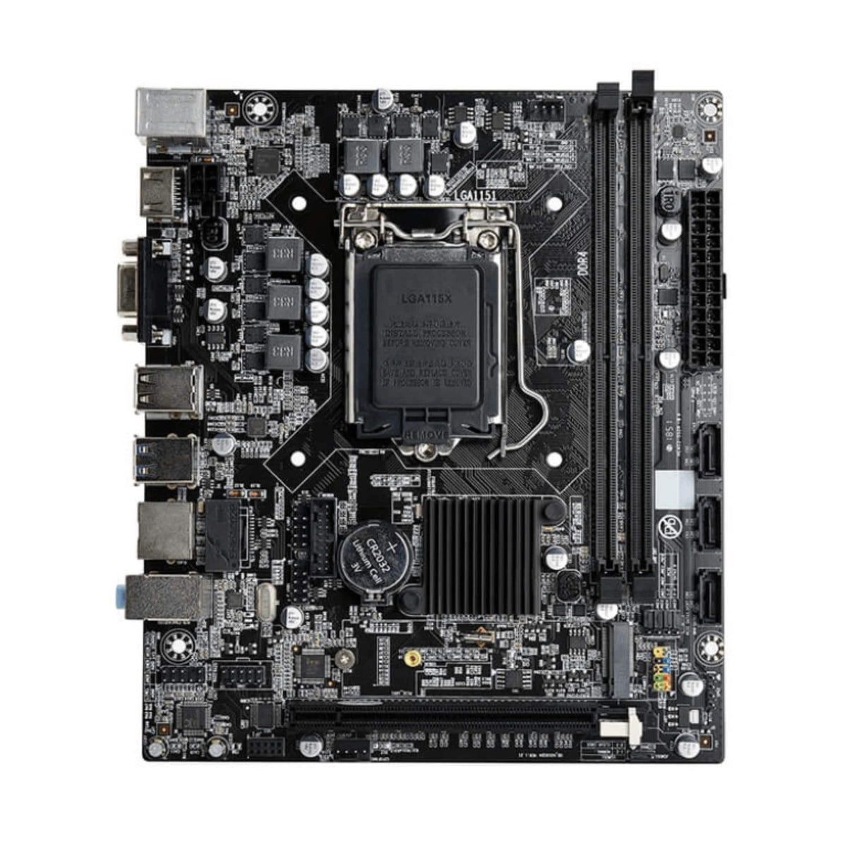 Two DDR4 memory slots on the board.

