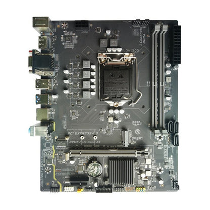 Arktek AK-H510M H510 Micro-ATX motherboard angled view with LGA1200 socket and DDR4 support