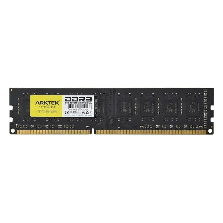 Arktek AKD3S8P1600 8GB DDR3-1600 desktop DIMM module detail