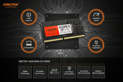 Product label showing model AKD4S16N2666 and speed.

