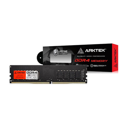 Arktek AKD4S16P2666 16GB DDR4 2666MHz RAM module with retail packaging
