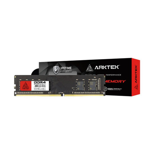 Arktek AKD4S8P3200 8GB DDR4-3200 desktop DIMM with retail packaging