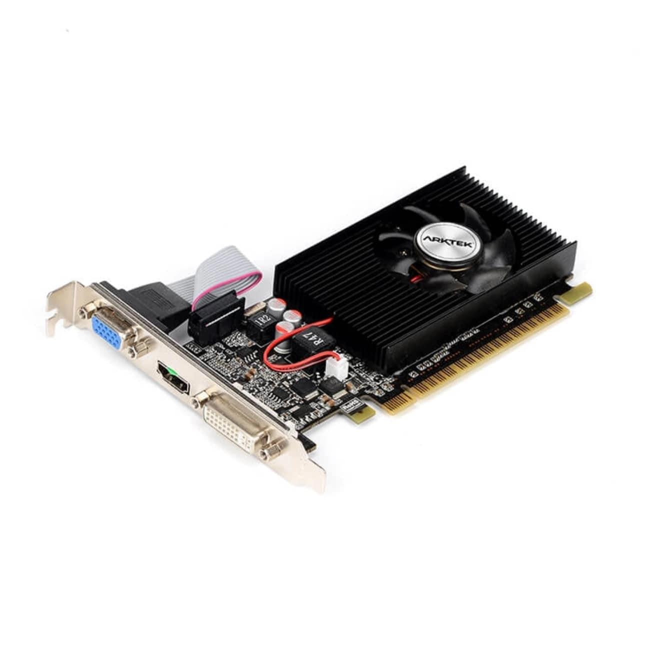 Card showing the cooling fan and heatsink.

