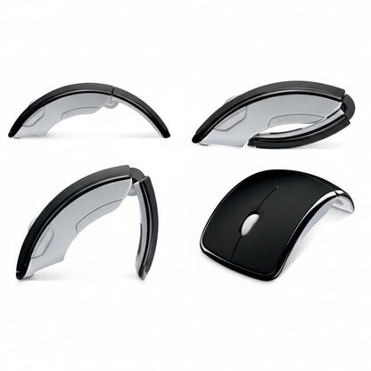 The mouse flattened completely for storage in a laptop bag.

