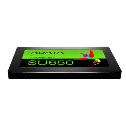 ADATA SU650 solid state drive on a white background
