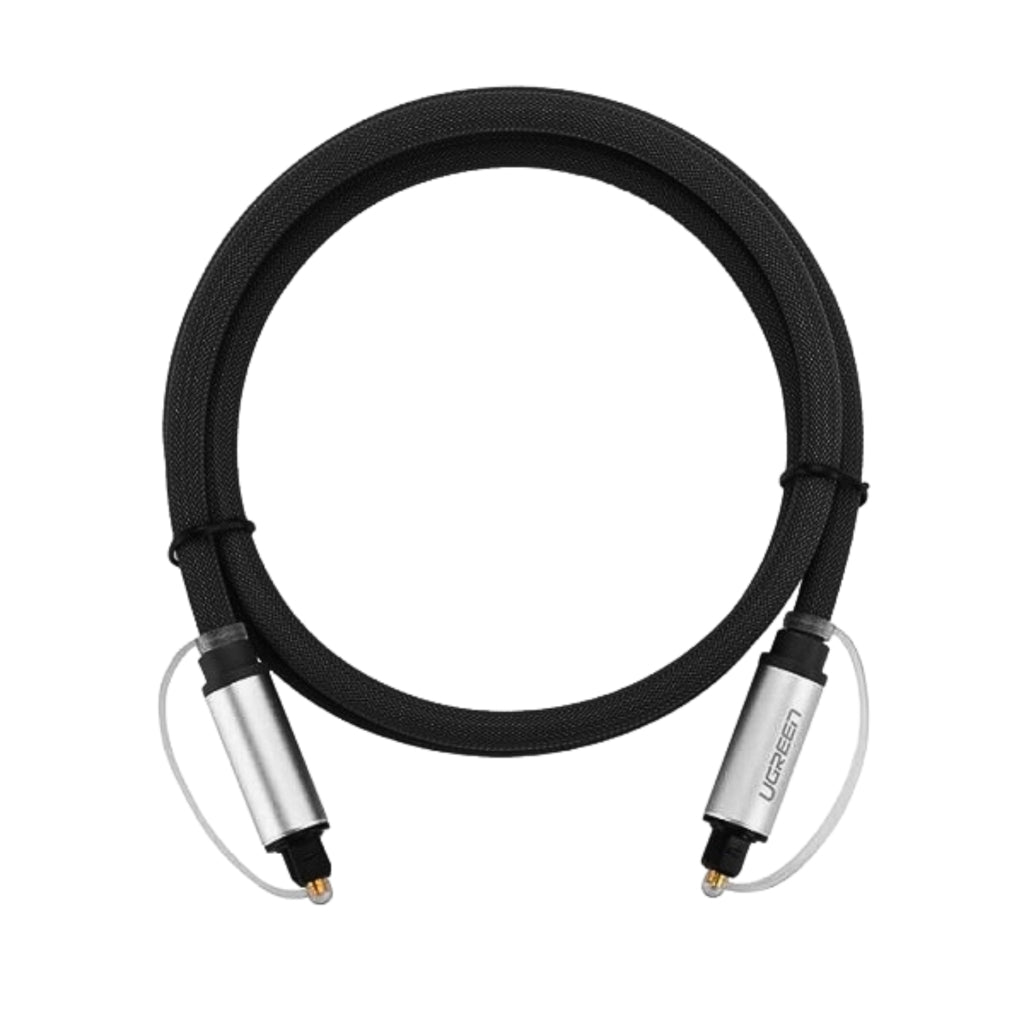 UGreen AV108 Male to Male Toslink Optical Audio Cable 2m – Grey