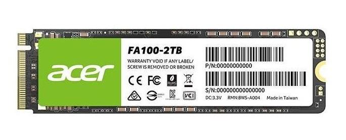 Acer 2TB M.2 NVMe PCIe Gen3 x4 SSD – High-Performance Internal Drive for Gaming, Laptops with ultra-fast speeds.